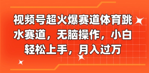 视频号超火爆赛道体育跳水赛道，无脑操作，小白轻松上手，月入过万 - 副业心选-副业心选