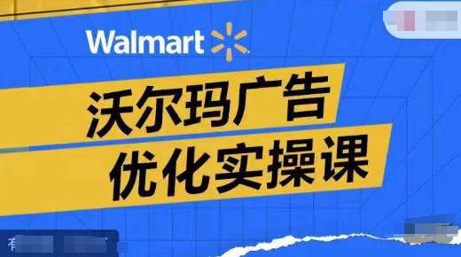 沃尔玛广告优化实操课，广告报告实操讲解，广告如何提高转化和ROAS等 - 副业心选-副业心选