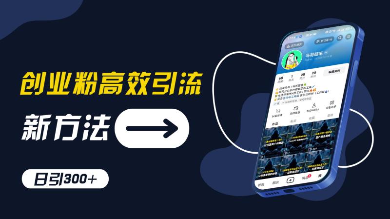 创业粉高效引流，抖音工具号玩法，日引300+，不要成为学习高手，要成为实战高手【揭秘】 - 副业心选-副业心选