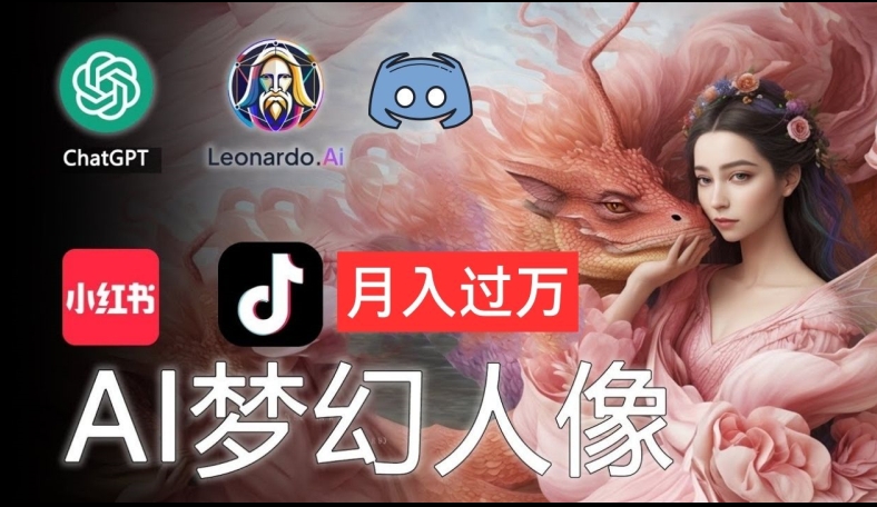 AI摄影梦幻人像：零基础也能月入过万的秘密【揭秘】 - 副业心选-副业心选