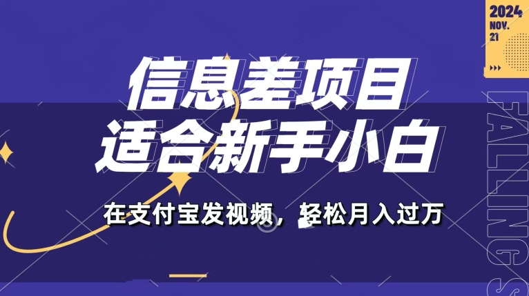 信息差项目，支付宝生活号，利用老外开盲盒视频，一周起号，新手小白也能月入过万 - 副业心选-副业心选