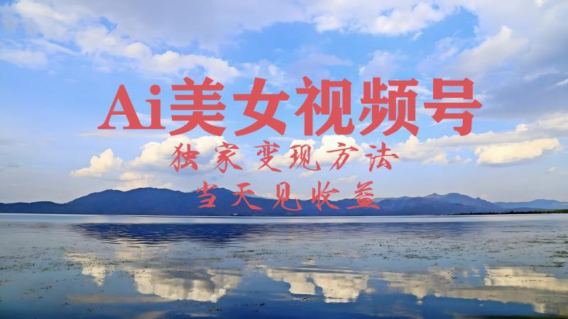2024最新视频号AI美女跳舞视频玩法，当天见收益 - 副业心选-副业心选