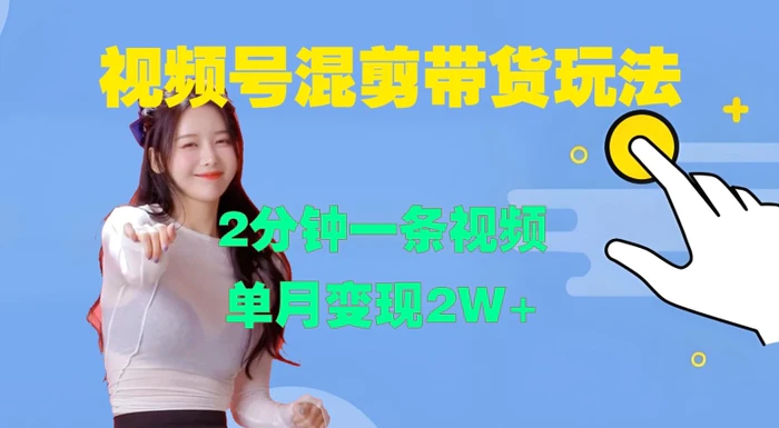 视频号混剪玩法，2分钟一条视频，单月变现2W+【揭秘】 - 副业心选-副业心选
