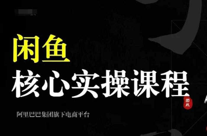 2024闲鱼核心实操课程，从养号、选品、发布、销售，教你做一个出单的闲鱼号-副业心选