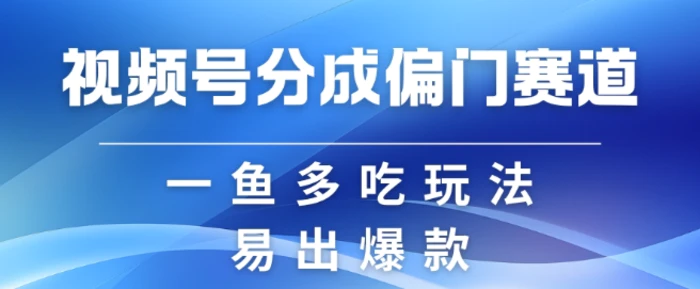 视频号创作者分成计划偏门类目，容易爆流，实拍内容简单易做【揭秘】 - 副业心选-副业心选