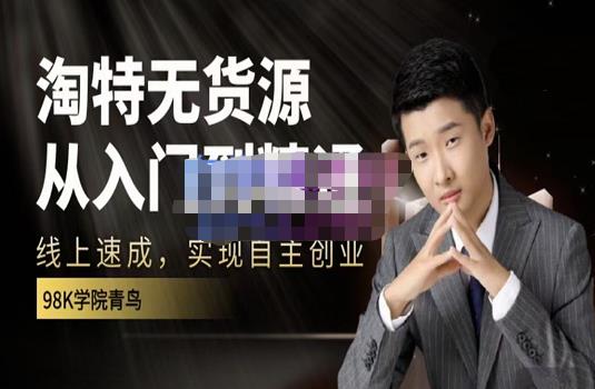 98k学院的淘特无货源线上速成课，从入门到精通，让你最小投入，最高回报 - 副业心选-副业心选