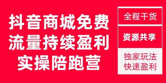 抖音商城搜索持续盈利陪跑成长营，抖音商城搜索从0-1、从1到10的全面解决方案 - 副业心选-副业心选