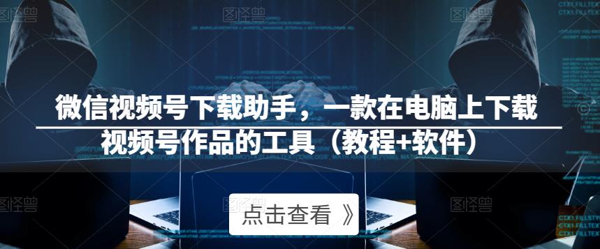 微信视频号下载助手，一款在电脑上下载视频号作品的工具（教程+软件）-副业心选