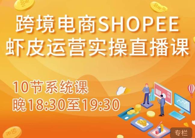 跨境电商Shopee虾皮运营实操直播课，从零开始学，入门到精通（10节系统课） - 副业心选-副业心选