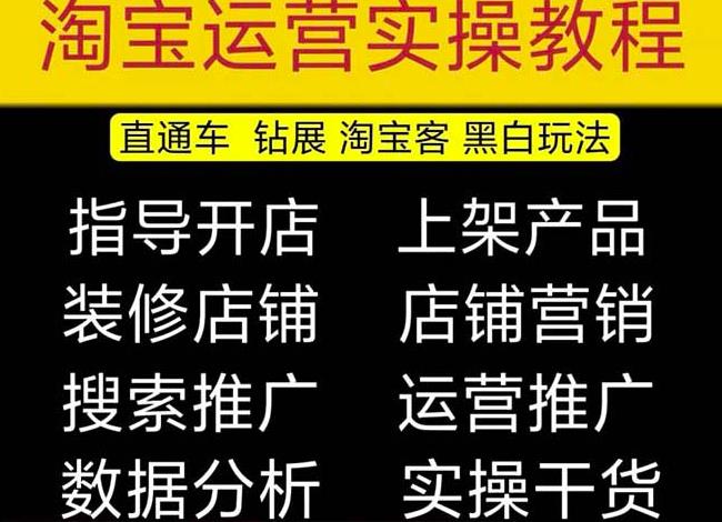 2023淘宝开店教程0基础到高级全套视频网店电商运营培训教学课程-副业心选
