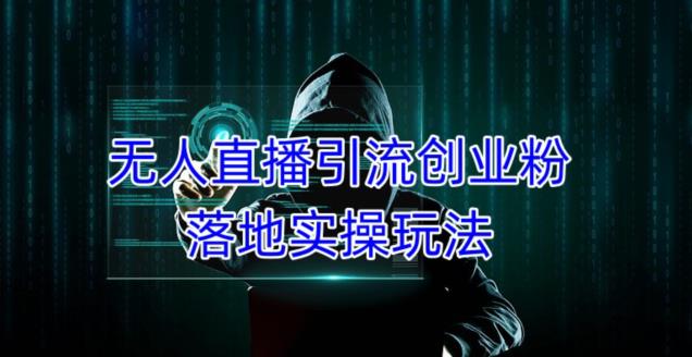 外面收费3980的无人直播引流创业粉落地实操玩法，单日引100+精准创业粉 - 副业心选-副业心选