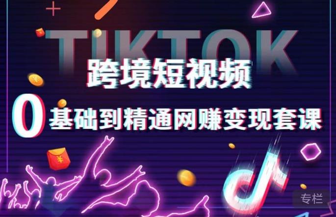 跨境短视频TIKTOK 0基础到精通网赚变现套课，跨境短视频独立站带货变现技巧 - 副业心选-副业心选