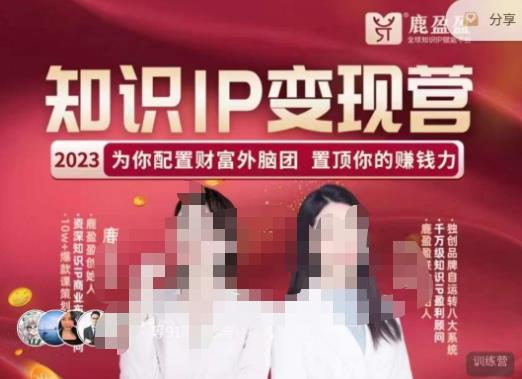 鹿盈盈-知识IP变现实操营，​普通人可复制的知识产品落地实操课，​带你打通知识IP变现底层逻辑 - 副业心选-副业心选