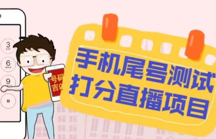 最新抖音爆火的手机尾号测试打分无人直播项目，轻松日赚几百+【打分脚本+详细教程】 - 副业心选-副业心选