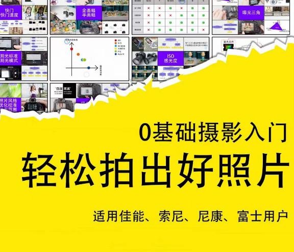 0基础摄影入门，轻松拍出好照片（适用佳能、索尼、尼康、富士用户） - 副业心选-副业心选