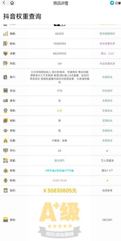 图片[2]-外面收费288的安卓版抖音权重查询工具，直播必备礼物收割机【软件+详细教程】 - 副业心选-副业心选