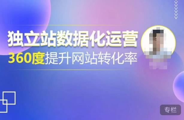 独立站数据化运营，360度提升网站转化率，亿级独立站大卖，带你用数据说话，提升转化率超过4% - 副业心选-副业心选