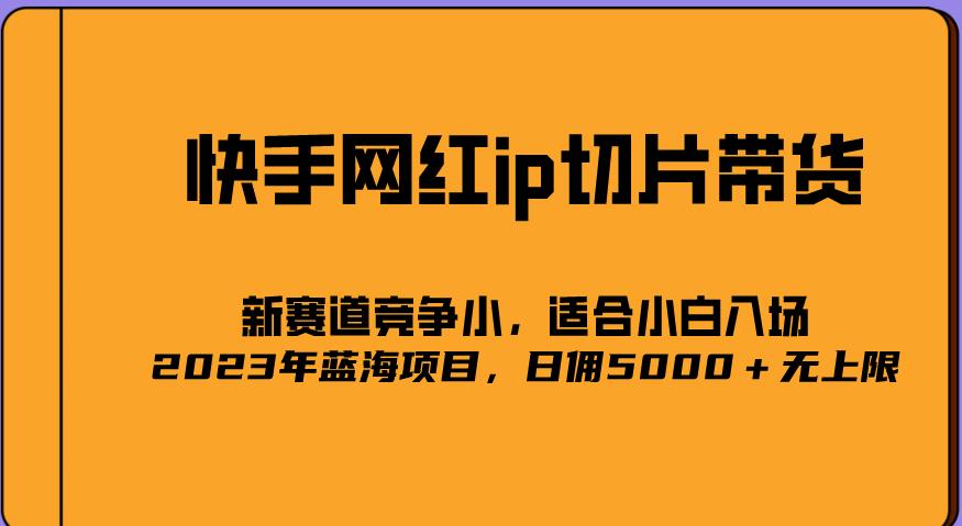 2023爆火的快手网红IP切片，号称日佣5000＋的蓝海项目，二驴的独家授权 - 副业心选-副业心选