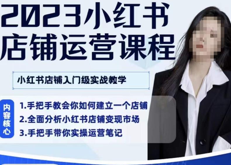 陶金金·2023小红书店铺运营课，小红书店铺入门实战教学 - 副业心选-副业心选