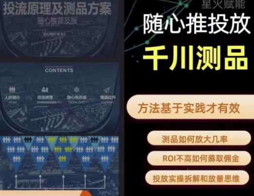 爱做号的老王·随心推+千川投流，投放实操拆解和放量思维，投流原理、千川测品-副业心选