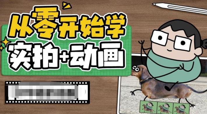 从零开始学实拍加动画，实拍加动画创意教程-副业心选