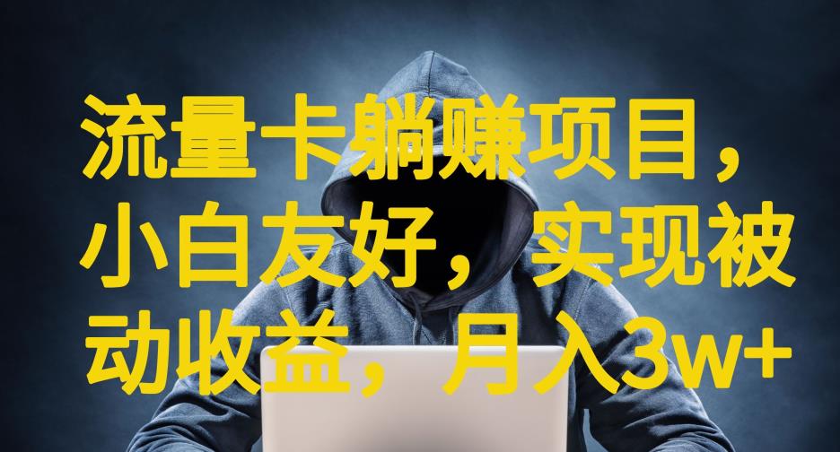 流量卡躺赚项目，小白友好，开设后台，实现被动收益，只要出卡，就能一直赚钱，利润高昂【揭秘】 - 副业心选-副业心选