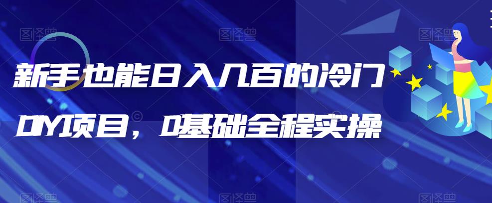 新手也能日入几百的冷门DIY项目，0基础全程实操【揭秘】 - 副业心选-副业心选