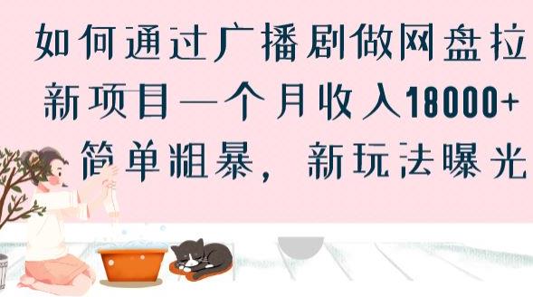 如何通过广播剧做网盘拉新项目一个月收入18000+，简单粗暴，新玩法曝光【揭秘】 - 副业心选-副业心选