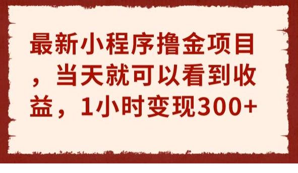 最新小程序撸金项目，当天就可以看到收益，1小时变现300+【揭秘】-副业心选