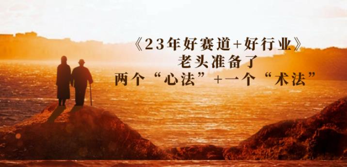 某收费文章《23年好赛道+好行业》老头准备了两个“心法”+一个“术法” - 副业心选-副业心选