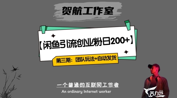 第三期：暴力引流，无脑搬运，闲鱼创业粉引流一天200+，更新全自动发货的团队闭环模式【揭秘】-副业心选