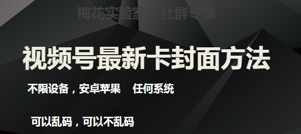 梅花实验室社群最新卡封面玩法3.0，不限设备，安卓苹果任何系统 - 副业心选-副业心选