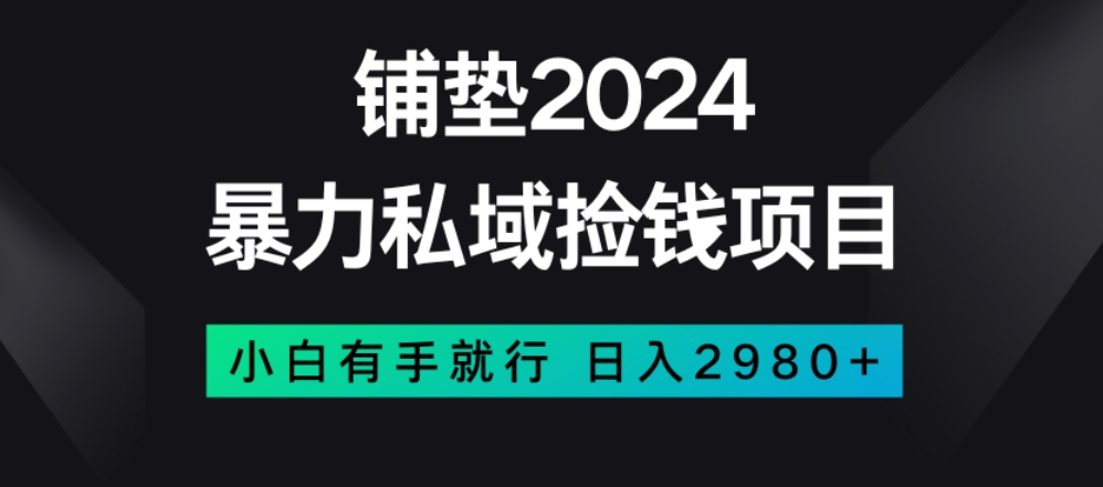 暴力私域捡钱项目，小白无脑操作，日入2980【揭秘】 - 副业心选-副业心选