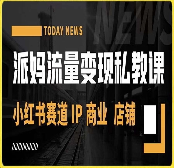 派妈流量变现私教课，小红书赛道IP  商业  店铺 - 副业心选-副业心选