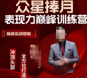 众星捧月表现力巅峰训练营，全方位打造，陪练实战赋能 - 副业心选-副业心选
