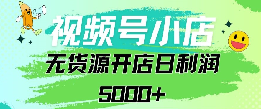 视频号无货源小店从0到1日订单量千单以上纯利润稳稳5000+ - 副业心选-副业心选