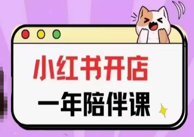 三九小红书开店一年陪伴课(更新)，从0到1玩赚小红书开店-副业心选