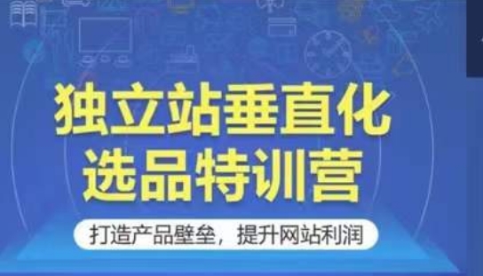 独立站垂直化选品特训营，打造产品壁垒，提升网站利润 - 副业心选-副业心选