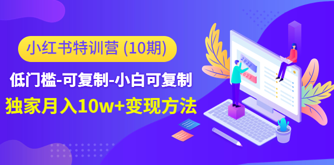 小红书特训营（第10期）低门槛-可复制-小白可复制-独家月入10w+变现方法 - 副业心选-副业心选