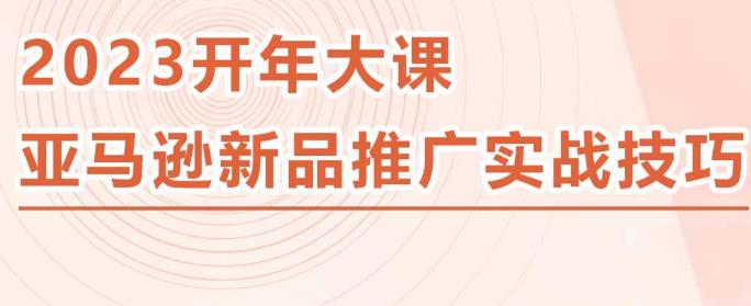 2023亚马逊新品推广实战技巧，线下百万美金课程的精简版，简单粗暴可复制，实操性强的推广手段 - 副业心选-副业心选