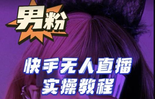 【男粉落地项目】零基础玩转男粉快手无人直播月入3w+，2023快手无人直播实操教程 - 副业心选-副业心选