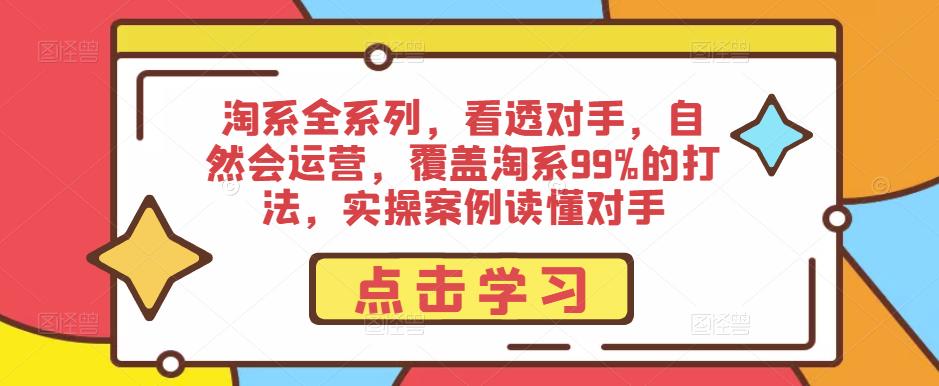 淘系全系列，看透对手，自然会运营，覆盖淘系99%的打法，实操案例读懂对手-副业心选