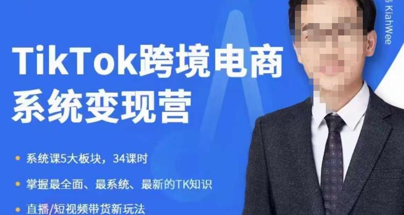 嘉伟5月新课《TiKToK跨境电商变现营》跨境电商系统传授TikTok玩法，从小白到高手，真正的电商实战课程 - 副业心选-副业心选