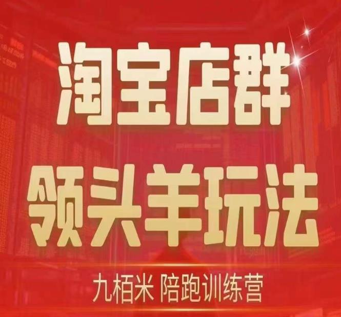 九栢米-淘宝店群领头羊玩法，教你整个淘宝店群领头羊玩法以及精细化/终极蓝海/尾销等内容 - 副业心选-副业心选