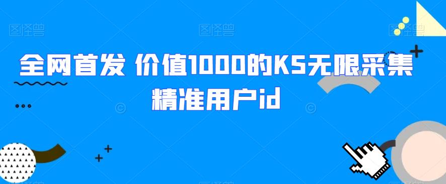 全网首发 价值1000的KS无限采集精准用户id - 副业心选-副业心选