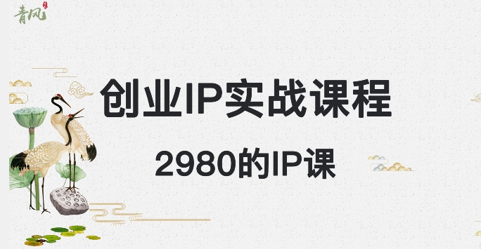 外边卖2980的创业IP课程，做私域月入5w+ - 副业心选-副业心选