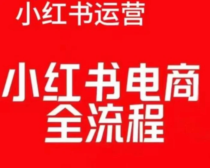红薯电商实操课，小红书电商全流程-副业心选