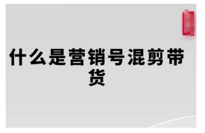 营销号混剪带货，从内容创作到流量变现的全流程，教你用营销号形式做混剪带货-副业心选