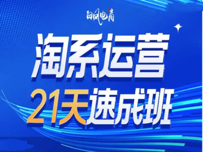 淘系运营21天速成班35期，年前最后一波和2025方向-副业心选