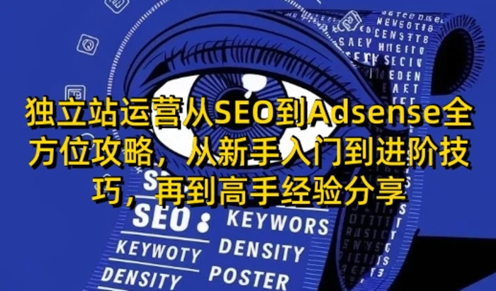 独立站运营从SEO到Adsense全方位攻略，从新手入门到进阶技巧，再到高手经验分享 - 副业心选-副业心选